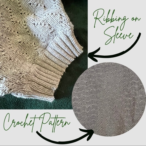 *5 for $20* Grey Crochet Knit Shrug Cardigan - Picture 3 of 4